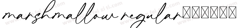 marshmallow regular字体转换